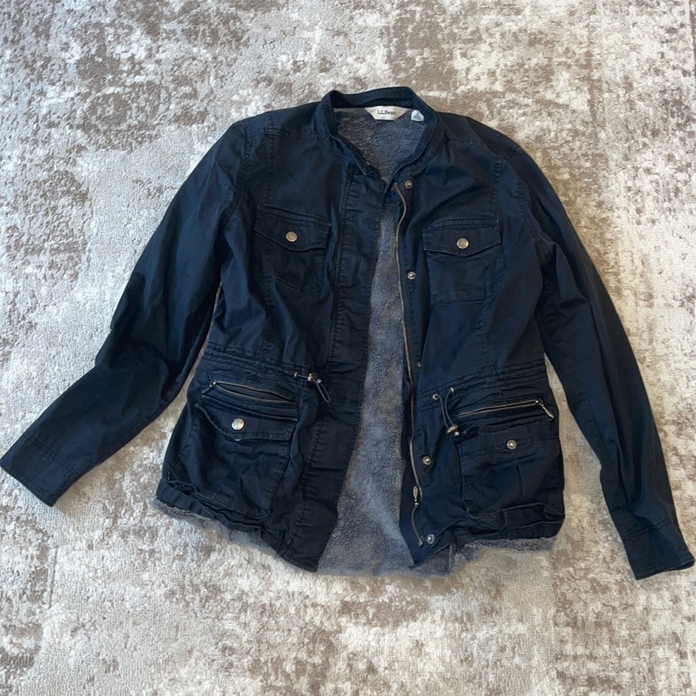 L.L. Bean Faux Fur Lined Coat